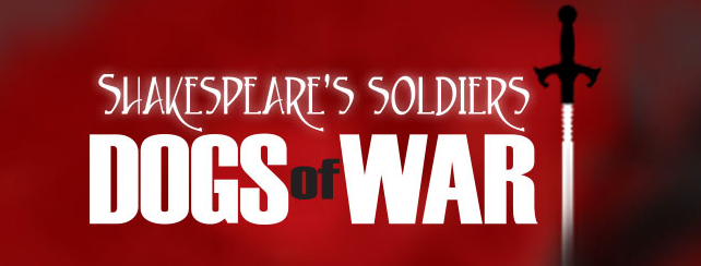 Up next: Dogs of War: Shakespeare's Soldiers at the Theatre Institute at Sage! A one man show!